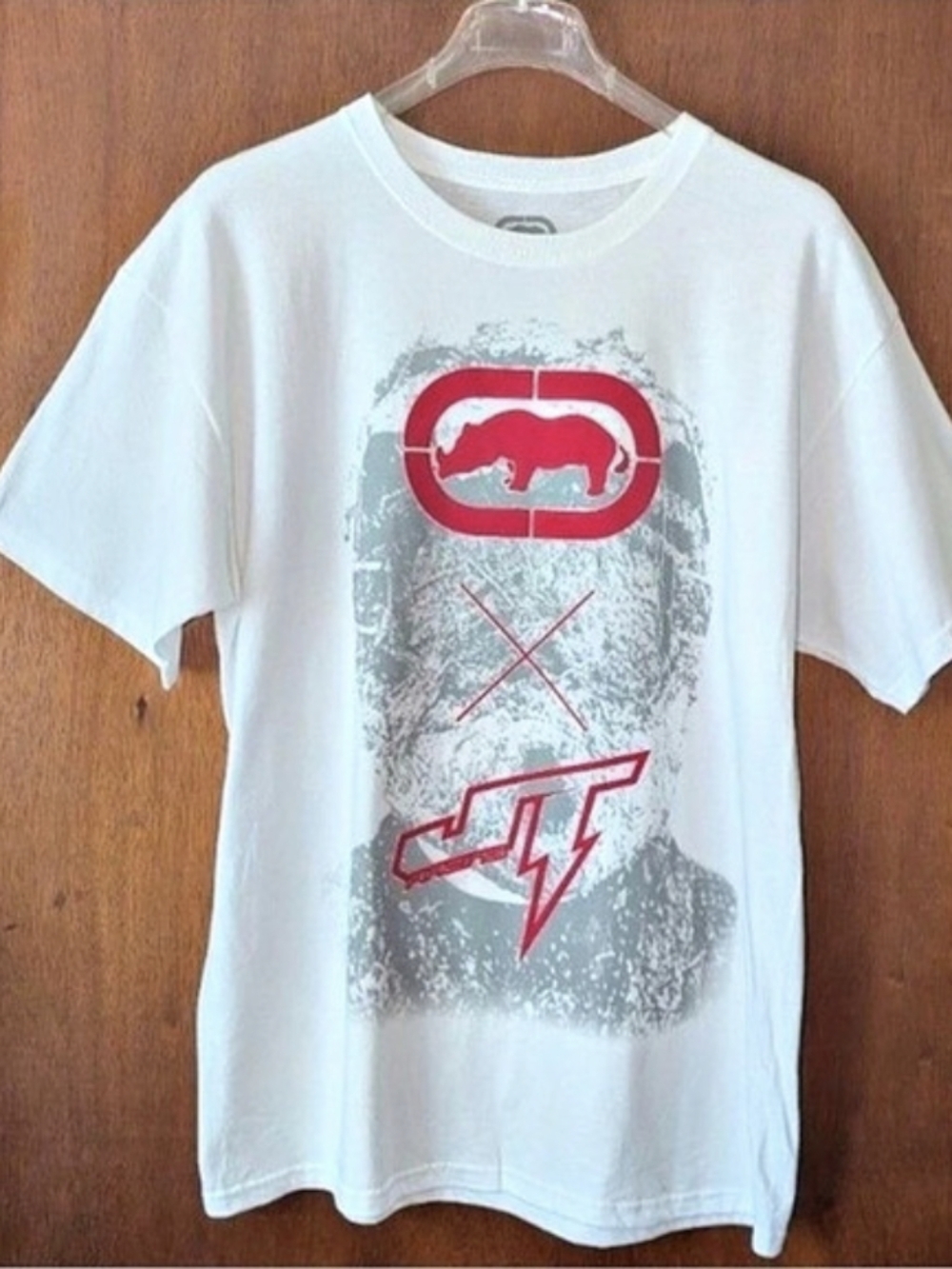 Ecko Unltd X JT Racing Graphic Print T shirt Mens Size Large NEW.